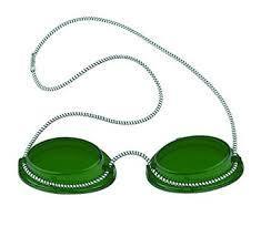 Schutzbrille grün mit Gummizug